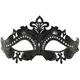Adult black rhinestone Venetian wolf, image 2