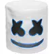 Blå LED-marshmallow DJ-maske for voksne, bilde 2