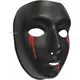 Black mask with tears of blood for women Halloween, image 2