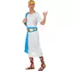 Blue Greek Emperor Costume for Men, Size: X-Large, image 2