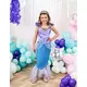 Mermaid costume for girls, Size: 7-9 years (120-130 cm), image 2