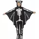 Halloween-kostyme for barn med flaggermusskjelett, Størrelse: 10–12 år (145/158 cm), bilde 2