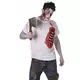 Herre lateks zombiekostyme med ribbein, Størrelse: Large, bilde 2