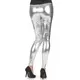 Sølvfargede leggings til dame, Størrelse: Small/Medium, bilde 2