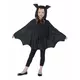Svart flaggermusponchokostyme til barn til Halloween, Størrelse: 10–12 år (145/158 cm), bilde 2