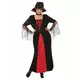 Red and black vampire costume for women, Size: L, image 2