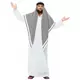 Deluxe white sheikh costume for adults, Size: Medium, image 2
