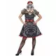 Black and white fortune teller costume for women, Size: Medium, image 2