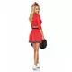Luxury red cheerleader costume for women, Size: Small/Medium (38-40), image 2