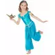 Blue oriental princess costume for girls, Size: 7-9 years (120-130 cm), image 2