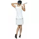 White Charleston costume for women, Size: Medium, image 3