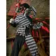 Svarte menn Halloween Harlekinklovnkostyme, Størrelse: XX-Large, bilde 3