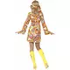 Hippie costume with colorful patterns for women, Size: Large, image 3