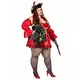 Rødt piratkostyme for kvinner - Premium, Størrelse: Small (38/40), bilde 3