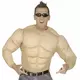 Adult military muscle fake torso, Size: Large, image 3