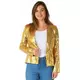 Suitmeister women's gold sequin blazer jacket, Size: X-Large (EU 44-46), image 2