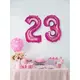 Foil balloon number fuchsia 86 cm, Size: 4, image 3