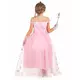 Pink princess costume and accessories for girls, Size: 6-8 years, image 3