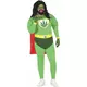Superheltkostyme for voksne med cannabisblader, Størrelse: Large, bilde 3
