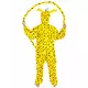 Marsupilami-kostyme for voksne, Størrelse: X-Large (190 cm), bilde 3
