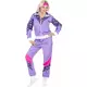 Women's 80s tracksuit costume, Size: Large, image 3