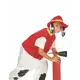 Red firefighter dog costume for children, Size: 4-6 years (110-120 cm), image 4