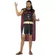 Black and gold Roman gladiator costume for men, Size: Large, image 4