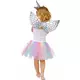 Pastel floral unicorn costume for girls, Size: 7-9 years (120-130 cm), image 3