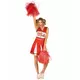 Rødt USA cheerleader-kostyme til kvinner, Størrelse: Medium, bilde 4