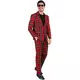 Adult Scottish tartan print costume, Size: Medium, image 4