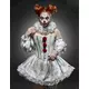 Women's luxury sexy terrifying clown costume, Size: Large (40), image 4